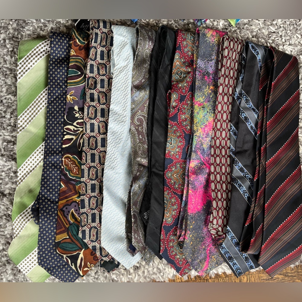 Assorted brands of Silk ties (Dozen)